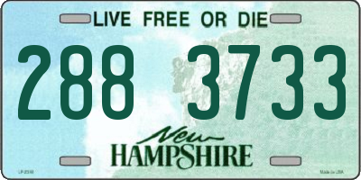 NH license plate 2883733