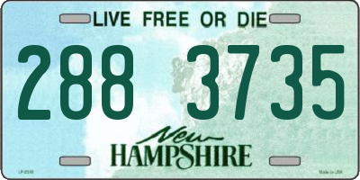 NH license plate 2883735