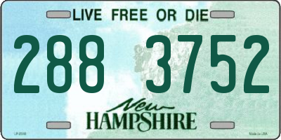 NH license plate 2883752