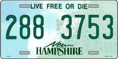 NH license plate 2883753