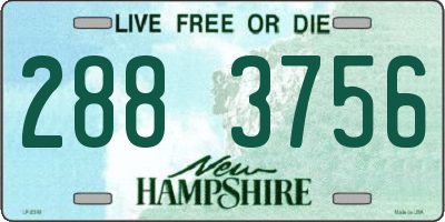NH license plate 2883756