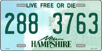 NH license plate 2883763