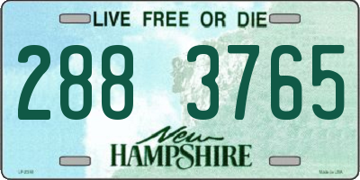 NH license plate 2883765