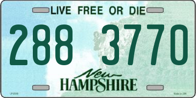 NH license plate 2883770