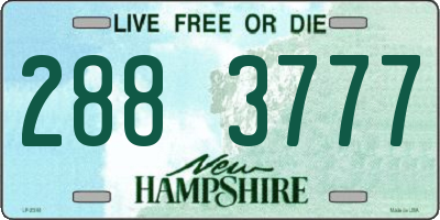 NH license plate 2883777