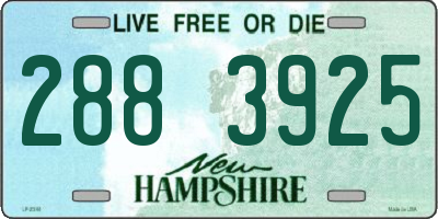 NH license plate 2883925