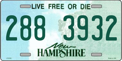 NH license plate 2883932