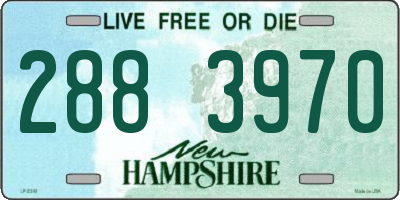 NH license plate 2883970
