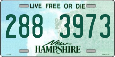 NH license plate 2883973