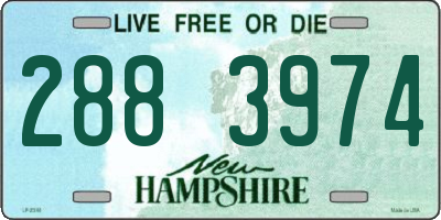NH license plate 2883974