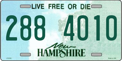 NH license plate 2884010