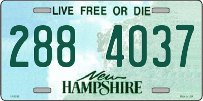 NH license plate 2884037