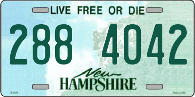 NH license plate 2884042