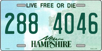 NH license plate 2884046