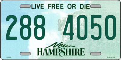 NH license plate 2884050