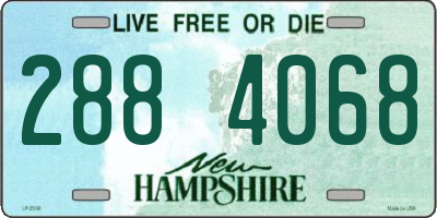 NH license plate 2884068
