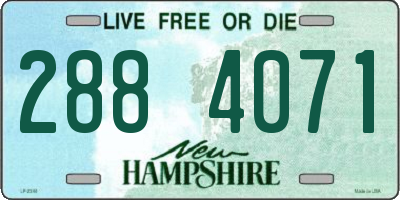 NH license plate 2884071