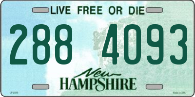 NH license plate 2884093