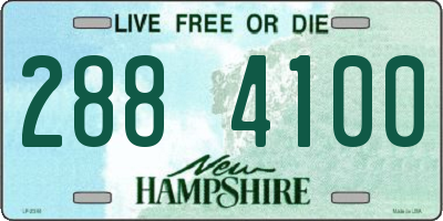 NH license plate 2884100