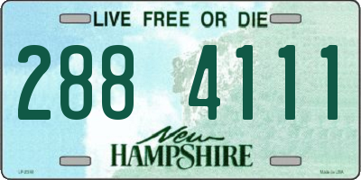 NH license plate 2884111
