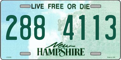 NH license plate 2884113