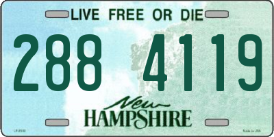 NH license plate 2884119