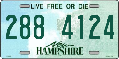 NH license plate 2884124