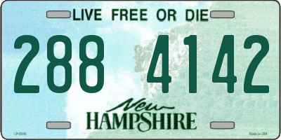 NH license plate 2884142