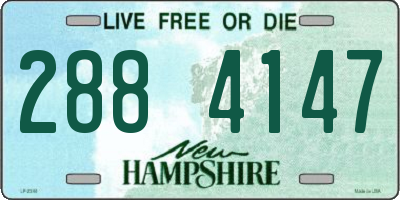 NH license plate 2884147
