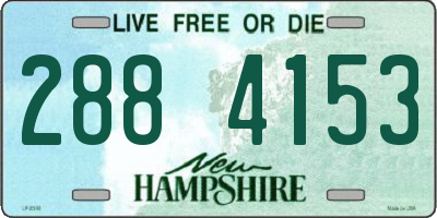 NH license plate 2884153