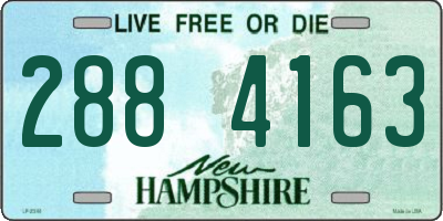 NH license plate 2884163