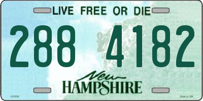 NH license plate 2884182