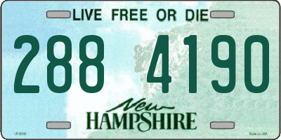 NH license plate 2884190