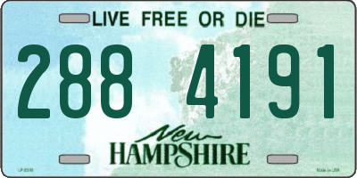 NH license plate 2884191