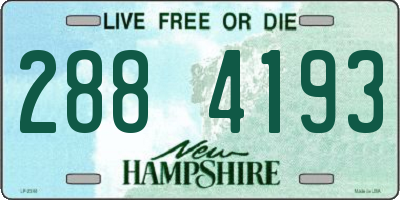 NH license plate 2884193