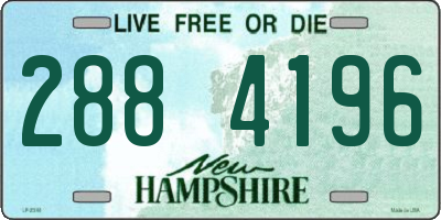 NH license plate 2884196
