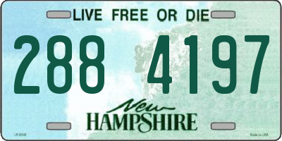 NH license plate 2884197