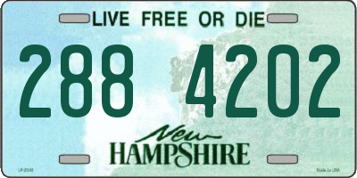 NH license plate 2884202