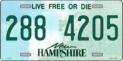 NH license plate 2884205