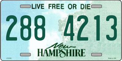 NH license plate 2884213