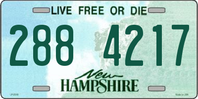 NH license plate 2884217