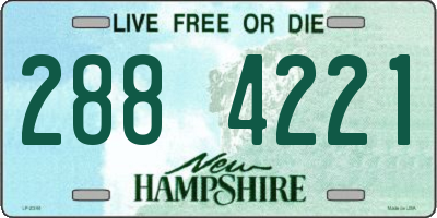 NH license plate 2884221