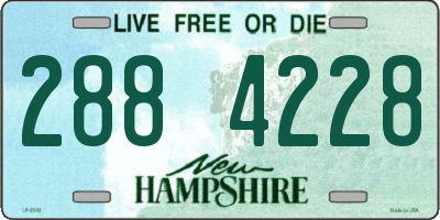 NH license plate 2884228