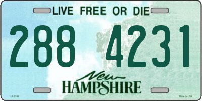NH license plate 2884231