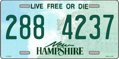 NH license plate 2884237