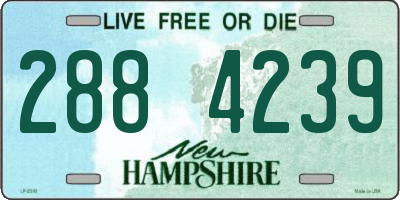 NH license plate 2884239