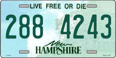 NH license plate 2884243