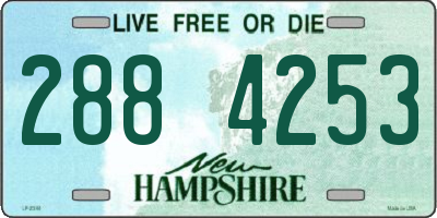 NH license plate 2884253