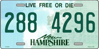 NH license plate 2884296