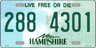 NH license plate 2884301